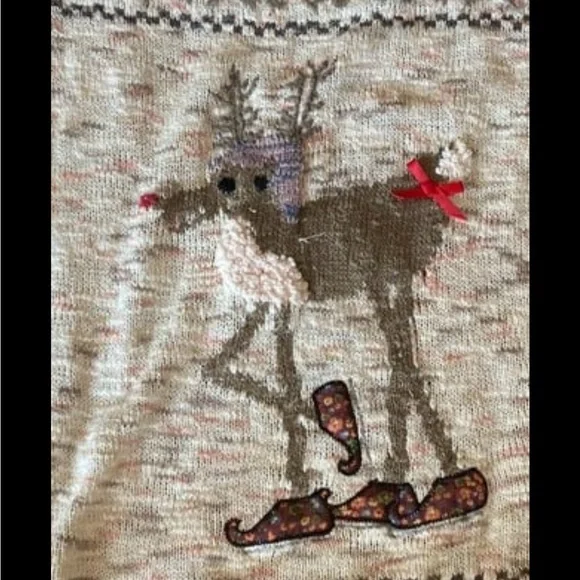 American rag ugly Christmas holiday reindeer sweater - Picture 9 of 9